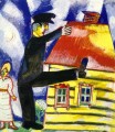 Marschierender Zeitgenosse Marc Chagall